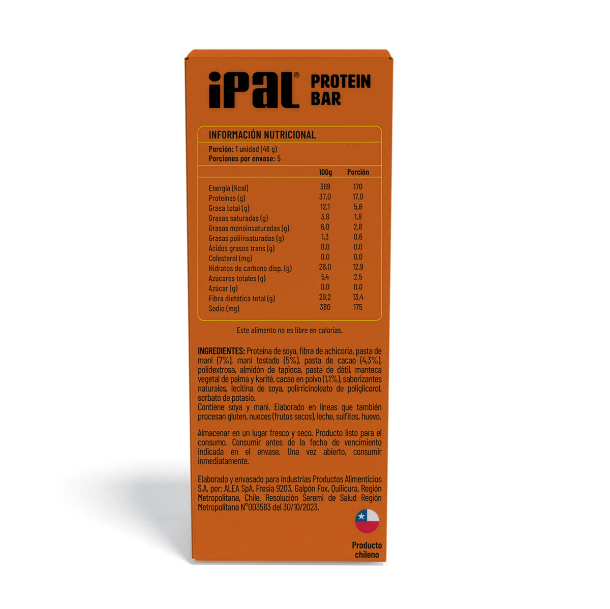 Barritas de proteína IPAL Protein! Chocolate Maní