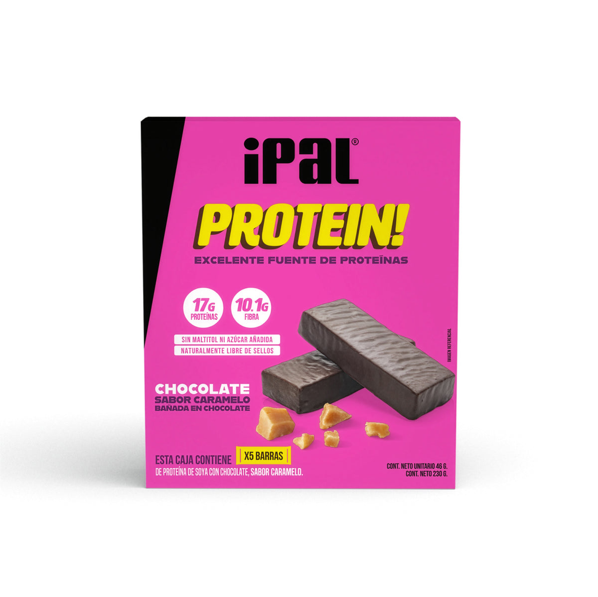 Barritas de proteína IPAL Protein! Chocolate Caramelo