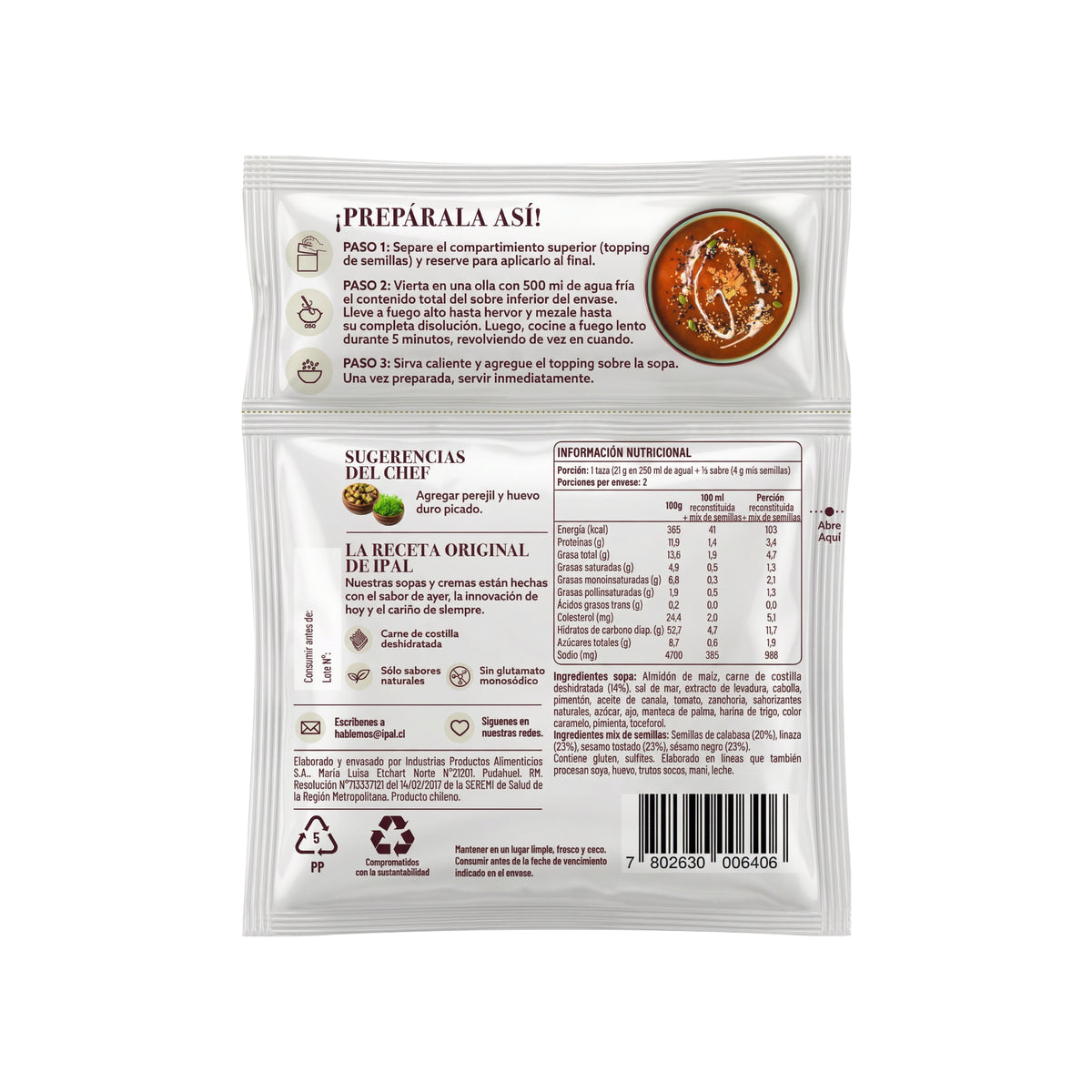 Sopa de Oxtail IPAL Receta Original